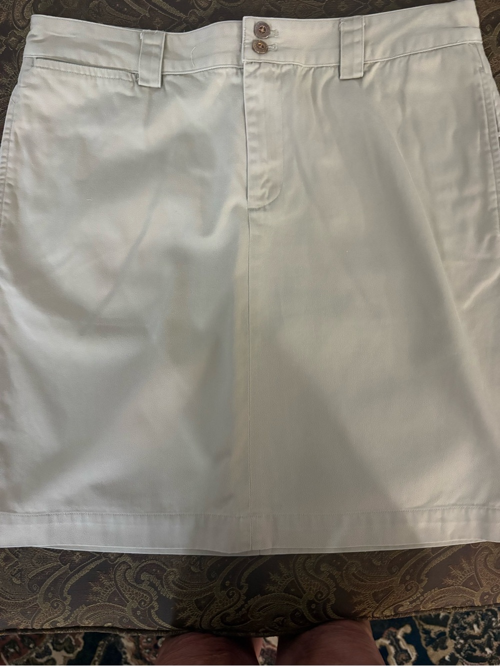 Ralph Lauren khaki A-Line Skirt with tie in back